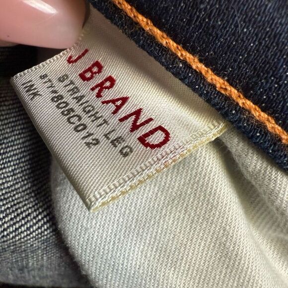 J Brand Women's Size 12 Blue Straight Leg Jeans Stretch Casual - Picture 4 of 10
